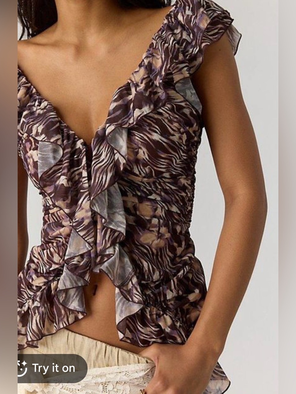💜Firm Price💜free people Blythe ruffle top